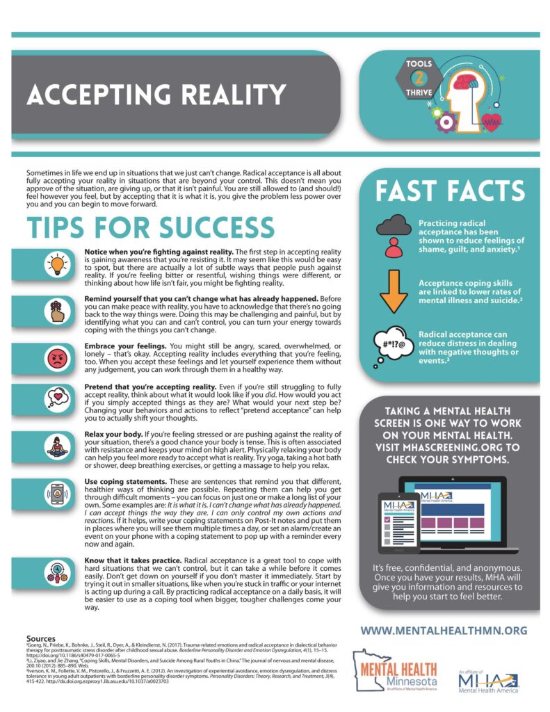 accepting reality flyer image