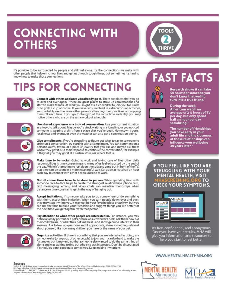 Connecting with Others Flyer Image