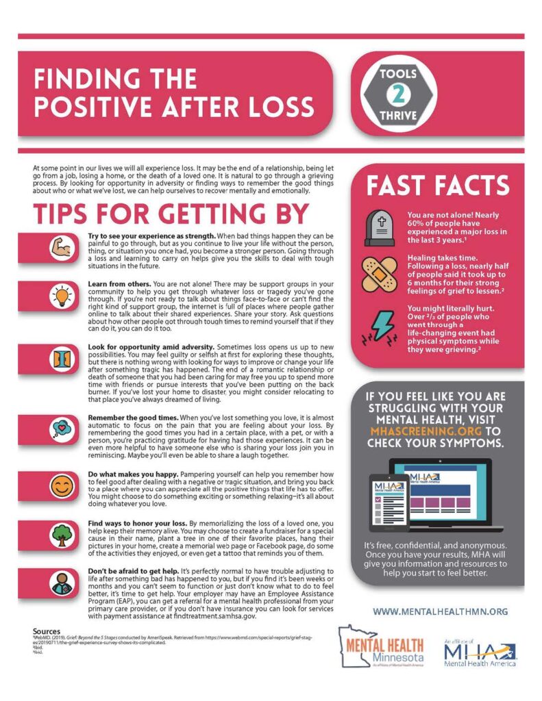 finding the positive after loss flyer image