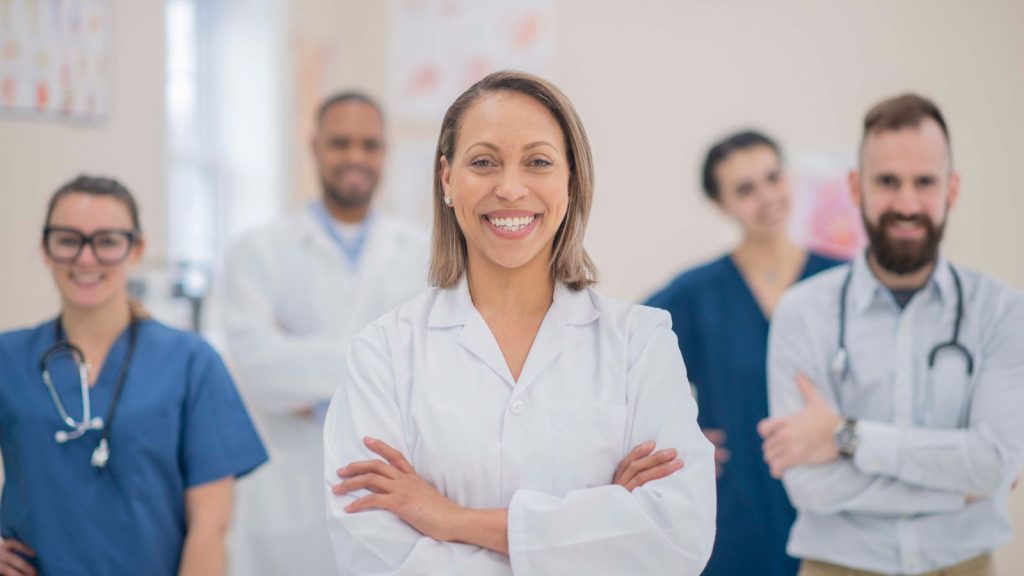 Group of doctors smiling