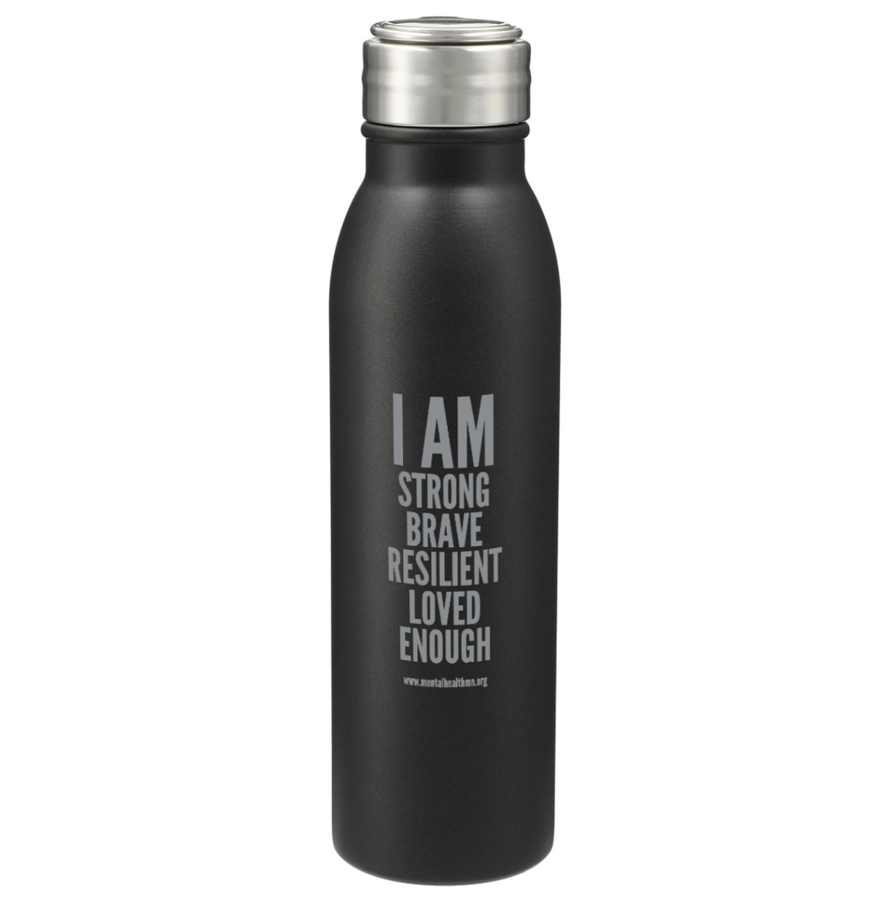 I AM Stainless Steel 24 oz. Water Bottle - Mental Health Minnesota