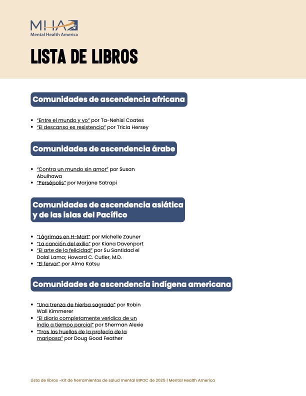 Lista de libros